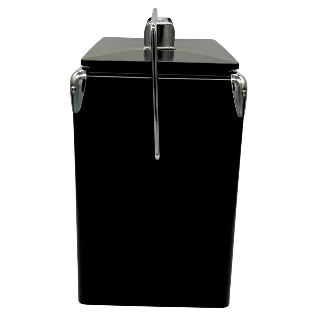 17L Custom Design Retro Cooler Black Branded Coolers