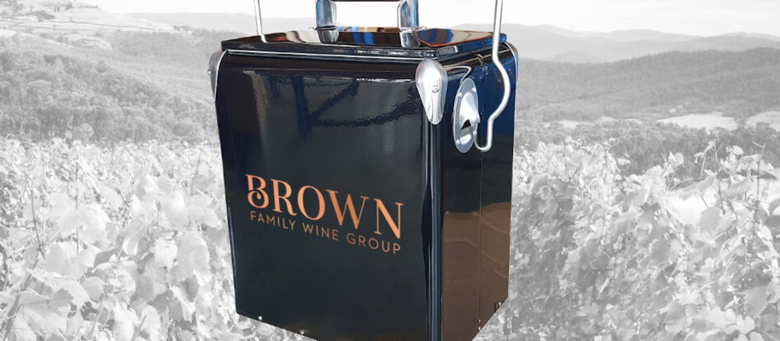 Branded Metal Black Cooler 